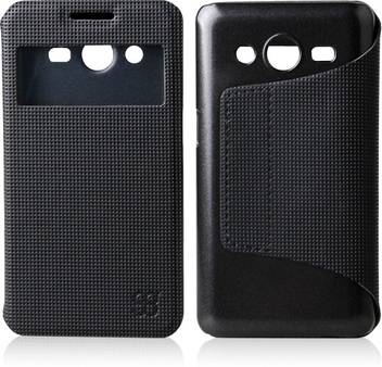 Aara Flip Cover For Samsung Galaxy Core 2 Sm G355h Smart Flip Cover Cover Carry Case Black Aara Flipkart Com