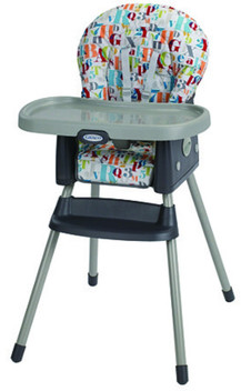 simple white high chair
