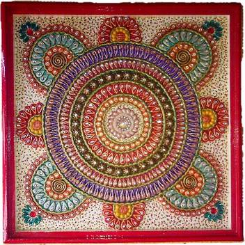 Ghar Sansaar Meenakari Hand Painting And Paper Machie Wood All