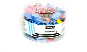 chrome binder clips