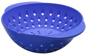 blue colander