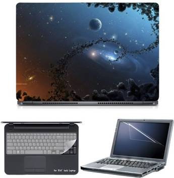 Skin Yard 3d Outer Space Laptop Skin With Screen Protector