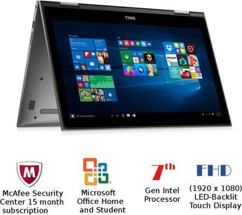 Dell Inspiron 5000 Core I7 7th Gen 8 Gb 1 Tb Hdd Windows 10 Home 5578 2 In 1 Laptop Rs Price In India Buy Dell Inspiron 5000 Core I7 7th Gen