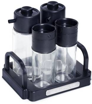 Mom Italy S 4 Salad Dressing Set W Tray 5 Piece Oil Vinegar Set