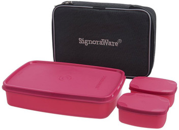 signoraware compact lunch box with bag