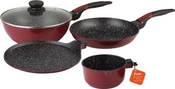 Wonderchef Wonderchef Click Amaze Set Induction Bottom Cookware Set Price In India Buy Wonderchef Wonderchef Click Amaze Set Induction Bottom Cookware Set Online At Flipkart Com