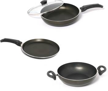 Nirlep 4 Pcs Induction Gas Compatible Non Stick Cookware Gift