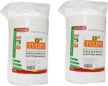 Tulips Sterilized Absorbent Cotton Wool 100 Gms Roll Price In India Buy Tulips Sterilized Absorbent Cotton Wool 100 Gms Roll Online In India Reviews Ratings Features Flipkart Com