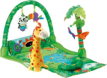 Fisher Price Rainforest 1 2 3 Musical Gym Rainforest 1 2 3 Musical Gym Buy Toucan Tiger Giraffe Butterfly Toys In India Shop For Fisher Price Products In India Toys For 0 18 Months Kids Flipkart Com