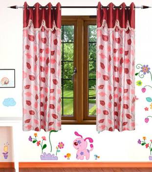 Gaurav Curtains 152 4 Cm 5 Ft Polyester Window Curtain Pack Of 2 Buy Gaurav Curtains 152 4 Cm 5 Ft Polyester Window Curtain Pack Of 2 Online At Best Price In India Flipkart Com