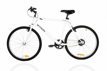 btwin cycle white