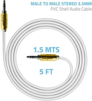 Energizer Aux Cable 1 5 M Aux Cable Energizer Flipkart Com