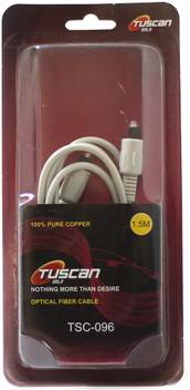 Tuscan Optical Cable Toslink Cable Male To Male 100 Pure Copper Cable Heavy Duty 1 5m 1 5 M Ethernet Cable Tuscan Flipkart Com