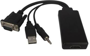 Microware Vga Male To Hdmi Female 6 5 M Hdmi Cable Microware Flipkart Com