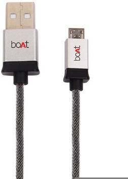 Boat Usbs500 1 5 Metallic High Speed Micro Usb Braided Cable 1 5meter Boat Flipkart Com