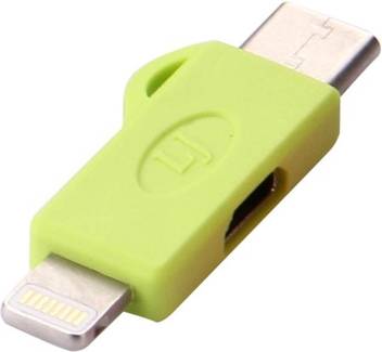 Outre Micro Usb Female To 8 Pin And Type C Male Converter Adapter 0 1 M Power Sharing Cable Outre Flipkart Com