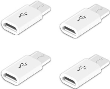 Fku Set Of 4 Original Type C Adaptor Convertor Micro Usb To Type C Adapter 0 1 M Copper Braiding Metal Braided Usb Type C Cable Fku Flipkart Com