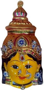 Puja Celebrations Amman Or Lakshmi Face Decorative Showpiece 20