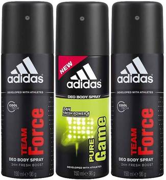 Adidas 2 Team Force 1 Pure Game Deodorant Spray For Men Price In India Buy Adidas 2 Team Force 1 Pure Game Deodorant Spray For Men Online In India Reviews Ratings Flipkart Com