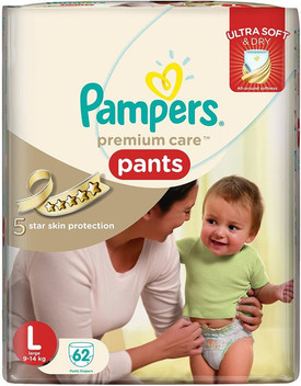 pampers large size diapers flipkart