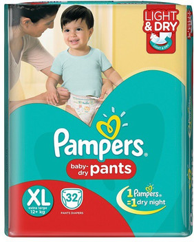 pampers xl flipkart