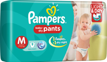 flipkart pampers medium pants