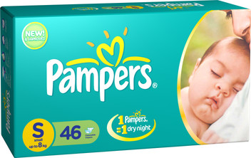 pampers diapers taped small size