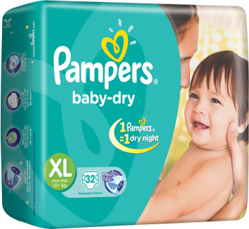 flipkart pampers xl