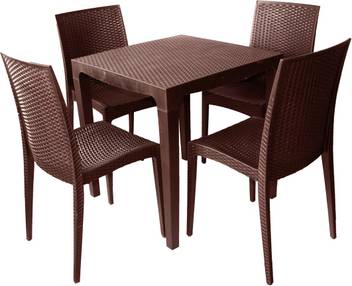 Cello Brown Plastic Table Chair Set Price In India Buy Cello