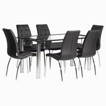 Godrej Interio Loretta Dining Table Modifide Glass 6 Seater Dining Table Price In India Buy Godrej Interio Loretta Dining Table Modifide Glass 6 Seater Dining Table Online At Flipkart Com