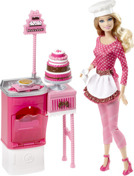 barbie baker play set