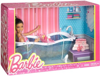 barbie with bathtub