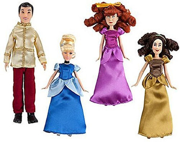 mini disney princess dolls set