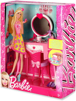 barbie dressing table set