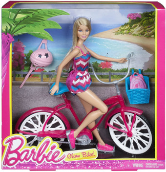 barbie doll with cycle