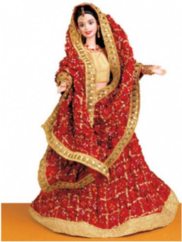 barbie doll in saree
