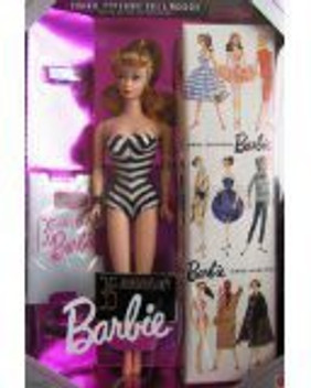 original 1959 barbie doll and package 35th anniversary