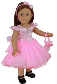 Dress Along Dolly Doll Clothes For American Girl 4 Piece Fancy