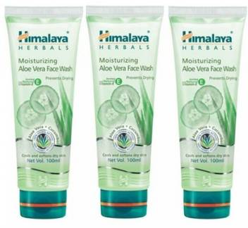 Himalaya Moisturizing Aloe Vera Pack Of 3 Face Wash Price In India Buy Himalaya Moisturizing Aloe Vera Pack Of 3 Face Wash Online In India Reviews Ratings Features Flipkart Com