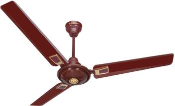 Voltguard Shine Deco Brown 1200 Mm 3 Blade Ceiling Fan Price In