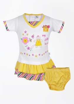 cucumber baby frocks
