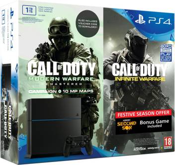 Sony Playstation 4 Ps4 1 Tb With Call Of Duty Infinite Warfare Modern Warfare Downloadable Code Infamous Second Son Price In India Buy Sony Playstation 4 Ps4 1 Tb With Call
