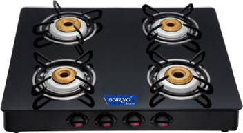 Surya Accent Glass Manual Gas Stove Price In India Buy Surya