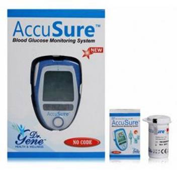 Accusure Glucose Monitor With 10 Strips Glucometer Price In India Buy Accusure Glucose Monitor With 10 Strips Glucometer Online At Flipkart Com