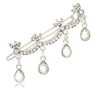 Anvei Nao Anvei Nao Womens Crystal Rhinestone Flower Hair Clips