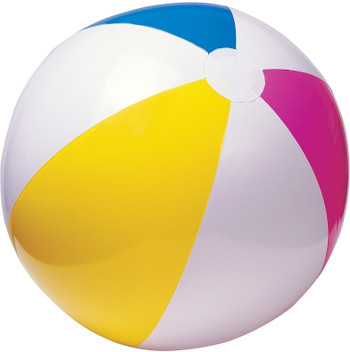 pink and blue beach balls
