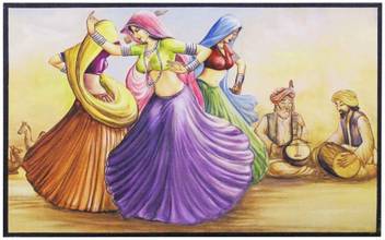 Craft Junction Rajasthani Folk Art Print Design Matt Textured Uv