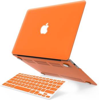 Luke For Macbook Air 13 13 Inch Case Orange Skin Case Cover For Macbook Air 13 3 Shell Cover Case Get Silicone Keyboard Cover Touchpad Protector Free Combo Set Price In India