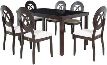 Parin Solid Wood 6 Seater Dining Set Price In India Buy Parin Solid Wood 6 Seater Dining Set Online At Flipkart Com