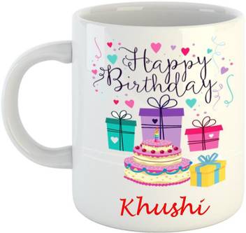 Dream Web Happy Birthday Khushi Ceramic Coffee Mug Price In India Buy Dream Web Happy Birthday Khushi Ceramic Coffee Mug Online At Flipkart Com Birthday cakes with names and birthday cake with self images and photos are also available, so these can also be ordered. dream web happy birthday khushi ceramic